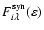 $F^{\rm syn}_{i\lambda}(\varepsilon)$
