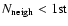 $N_{\rm neigh}<1{\rm st}$