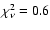 $\chi^2_\nu=0.6$