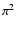 $\pi^2$