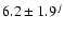 $6.2\pm 1.9^{j}$