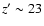 $z'\sim23$