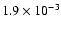 $1.9
\times10^{-3}$