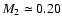 $M_2\simeq0.20$
