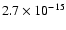$2.7\times 10^{-15}$