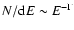 $N/{\rm d}E \sim E^{-\Gamma}$