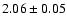 $2.06\pm0.05$