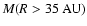 $M (R>35~{\rm AU})$