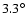 $3.3^{\circ}$