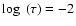$\log~(\tau)=-2$