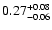 $\rm0.27_{-0.06}^{+0.08}$