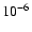 $\rm 10^{-6}$