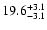 $\rm 19.6^{+3.1}_{-3.1}$