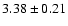 $3.38\pm 0.21$
