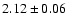 $2.12\pm 0.06$