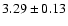 $3.29\pm 0.13$