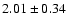 $2.01\pm 0.34$