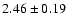 $2.46\pm 0.19$