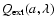 $Q_{\rm ext}(a,\lambda)$
