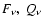 $F_\nu, ~ Q_\nu $