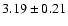 $3.19\pm 0.21$