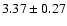 $3.37\pm 0.27$