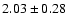 $2.03\pm 0.28$