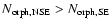 $N_{\rm orph,
NSE}>N_{\rm orph, SE}$