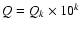 $Q=Q_k\times10^{k}$