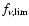 $f_{\nu,\lim}$