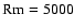 ${\rm Rm}=5000$