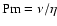 ${\rm Pm}=\nu/\eta$