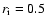 $r_{\rm i}=0.5$