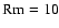 ${\rm Rm}=10$