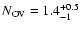 $N_{\rm OV}=1.4^{+0.5}_{-1}$