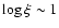 $\log\xi\sim 1$