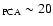 $_{\rm PCA}\sim 20$