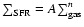 ${\sum }_{\rm SFR} = A {{\sum }^n_{\rm gas}}$