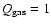 $Q_{\rm gas}=1$