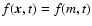 $f(\vec{x},t)=f(m,t)$