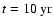 $t=10~ {\rm yr}$
