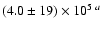$(4.0\pm 19)\times 10^{5~a} $