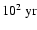 $ 10^2\ {\rm yr}$