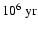 $10^6~ {\rm yr}$