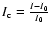 $I_{\rm c}=\frac{{I-I_0}}{I_0}$