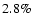 $2.8\%$
