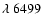 $\lambda~6499$