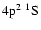 $\rm 4p^2~^1{\rm S}^{}_{\rm }$