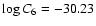 $\log C_6 = -30.23$