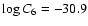 $\log C_6 = -30.9$
